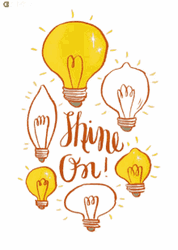 Light Bulb Shine On Doodle Aesthetic GIF