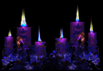 Light Purple Candle Lights GIF