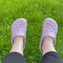 Light Purple Crocs Shaking