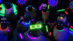 Light Purple Green Neon Light Sticks GIF