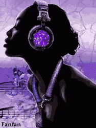 Light Purple Headphones Aesthetic GIF