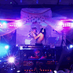 Light Purple Party Snake Dance GIF