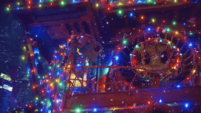 Light Shining On Christmas Decoration GIF