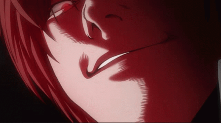 Light Yagami Evil Grin GIF