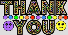 Lighted Thank You Text With Colorful Emojis