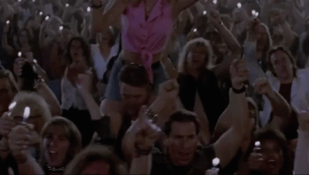 Lighter In A Concert Burning Hair GIF
