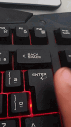 Lighting Keyboard Press Click GIF
