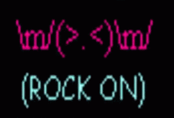 Lighting Rock On Emoji GIF