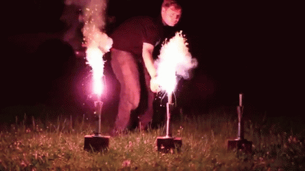 Lighting Sparkler Firecracker GIF