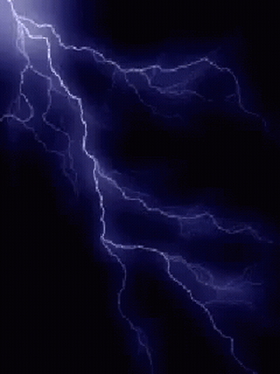 Lightning Bolt In Sky GIF