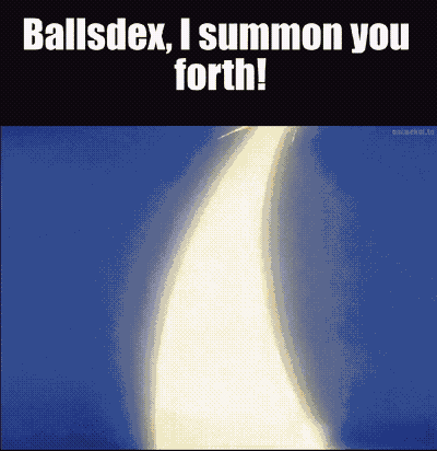 Lightning Bolt Saying Ballsdex I Summon You Forth GIF