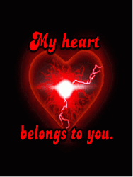 Lightning Love Heart GIF