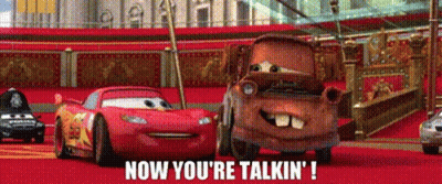 Lightning McQueen And Mater Talking On Red Carpet GIF
