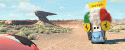 Lightning McQueen Funny Italian Guido Cars GIF