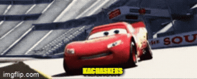 Lightning McQueen Racing GIF