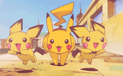 Lightning Pikachu Run Wild GIF