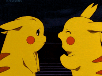 Lightning Pikachu Slapping Pikachu GIF