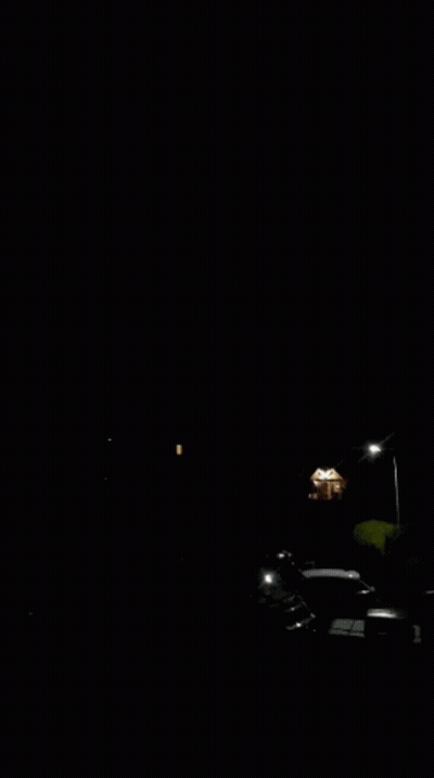 Lightning Strike In Night Sky GIF