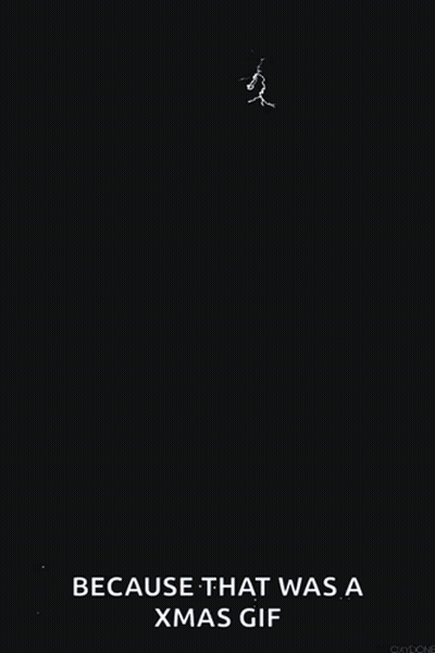 Lightning Strikes Christmas Gif