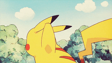 Lightning Waving Pikachu GIF