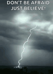 Lightning With Quote GIF