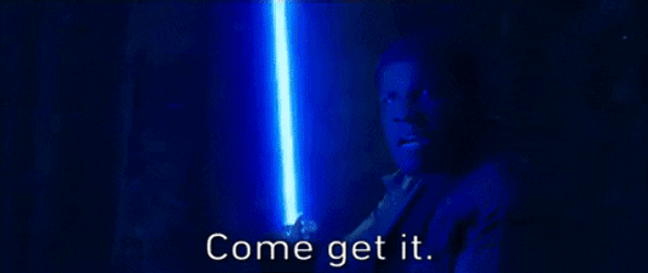 Lightsaber Come Get It Episode 7 GIF