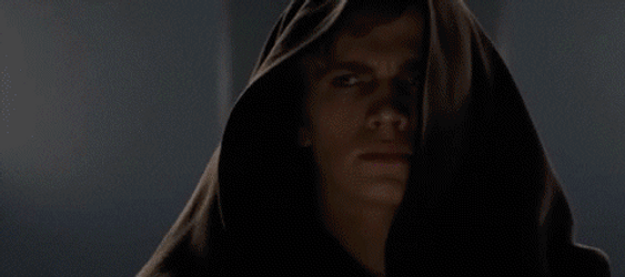 Lightsaber Nervous Laugh GIF