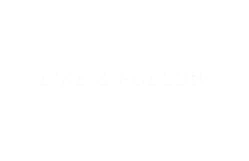 Like And Follow Yellow Text Sticker