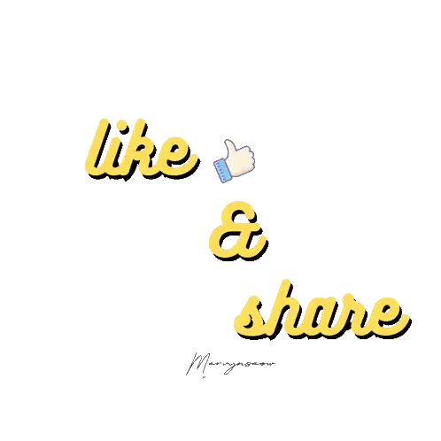 Like And Share Text GIF