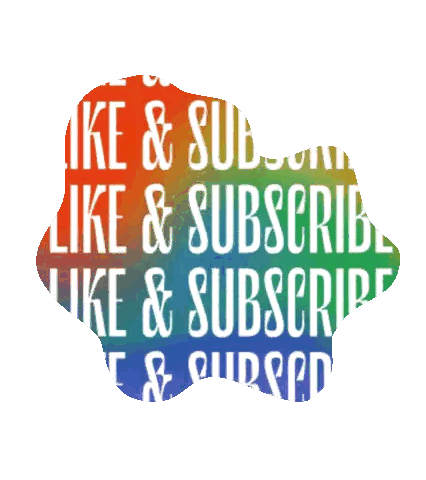 Like And Subscribe Sign Sticker