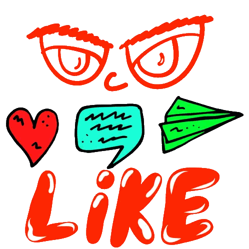 Like Comment Sticker