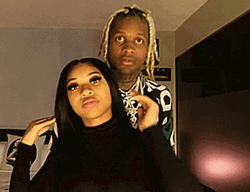 Lil Durk Kissing India Royale GIF