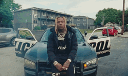 Lil Durk Police Car GIF