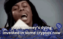 Lil Wayne Throwing Money Crypto Meme GIF