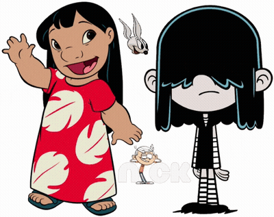 Lilo And Lucy The Loud House Standing GIF