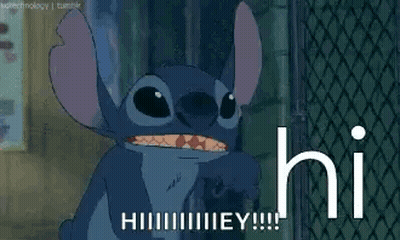 Lilo And Stitch Character Pointing And Saying Hi GIF