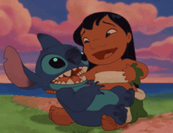 Lilo And Stitch Cute Hug GIF