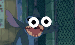 Lilo And Stitch Funny Hi Monster Eyes GIF
