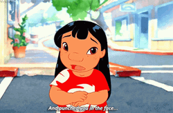 Lilo Punched In The Face GIF