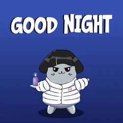 LilSappy's Goodnight Cat GIF