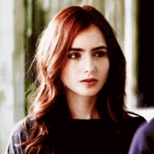 Lily Collins Asking What GIF