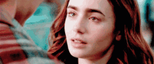 Lily Collins Hugging Someone GIF