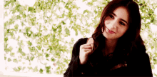Lily Collins Saying Hi GIF