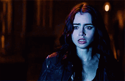 Lily Collins Shocked GIF