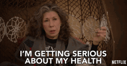 Lily Tomlin Getting Serious To Health  GIF