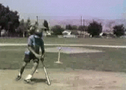 Limbecille Del Giorno Swing And A Miss GIF