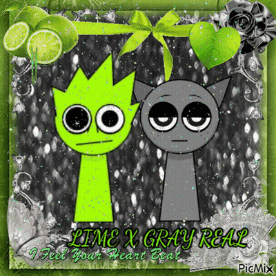 Lime Gray I Feel Your Heart Beat GIF