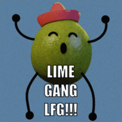 Lime With Sunglasses Holding Boombox GIF