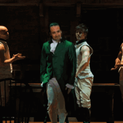 Lin Manuel Miranda Hamilton Tiptoe GIF