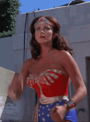Linda Carter Wonder Woman Defense GIF